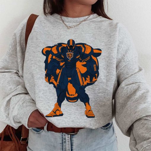 T Sweatshirt Women 1 DSBN096 Transformer Robot Chicago Bears T Shirt