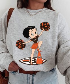 T Sweatshirt Women 1 DSBN115 Betty Boop Halftime Dance Cleveland Browns T Shirt
