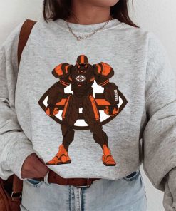 T Sweatshirt Women 1 DSBN126 Transformer Robot Cleveland Browns T Shirt