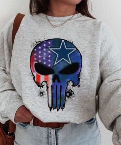 T Sweatshirt Women 1 DSBN144 Punisher Skull Dallas Cowboys T Shirt