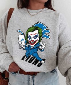 T Sweatshirt Women 1 DSBN174 Joker Smile Detroit Lions T Shirt