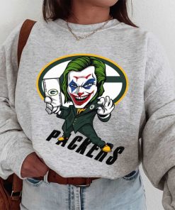 T Sweatshirt Women 1 DSBN190 Joker Smile Green Bay Packers T Shirt