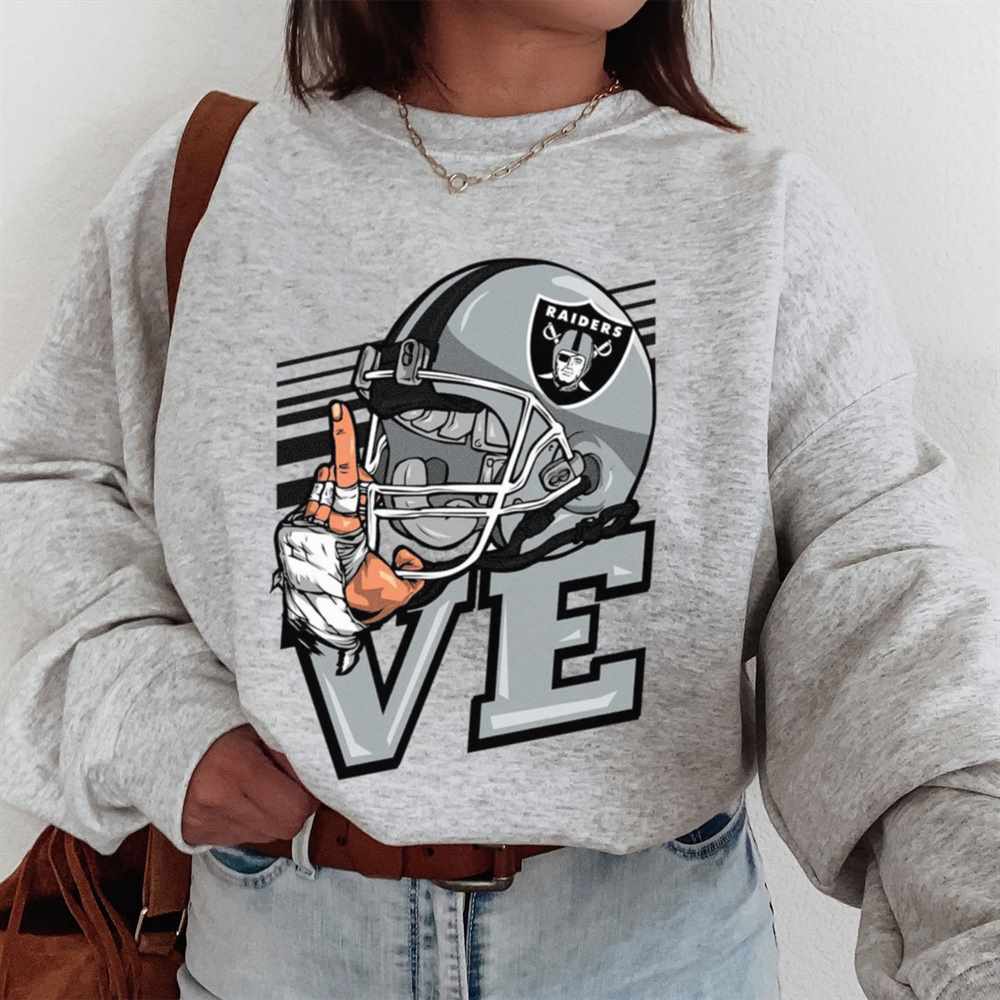 Love Sign Las Vegas Raiders T-Shirt Love Sign Las Vegas Raiders T-Shirt