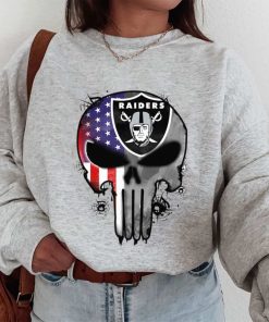 T Sweatshirt Women 1 DSBN270 Punisher Skull Las Vegas Raiders T Shirt