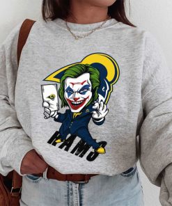 T Sweatshirt Women 1 DSBN297 Joker Smile Los Angeles Rams T Shirt