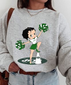 T Sweatshirt Women 1 DSBN386 Betty Boop Halftime Dance New York Jets T Shirt