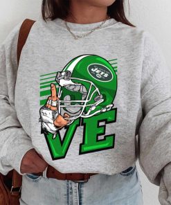 T Sweatshirt Women 1 DSBN388 Love Sign New York Jets T Shirt