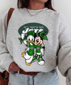 T Sweatshirt Women 1 DSBN389 Minnie And Daisy Duck Fans New York Jets T Shirt