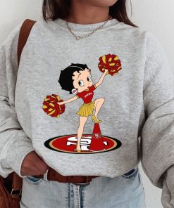 T Sweatshirt Women 1 DSBN435 Betty Boop Halftime Dance San Francisco 49Ers T Shirt