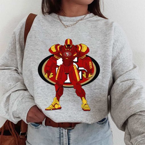 T Sweatshirt Women 1 DSBN447 Transformer Robot San Francisco 49Ers T Shirt