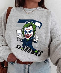 T Sweatshirt Women 1 DSBN459 Joker Smile Seattle Seahawks T Shirt