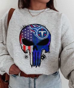 T Sweatshirt Women 1 DSBN487 Punisher Skull Tennessee Titans T Shirt