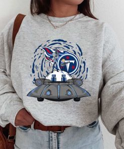 T Sweatshirt Women 1 DSBN488 Rick Morty In Spaceship Tennessee Titans T Shirt