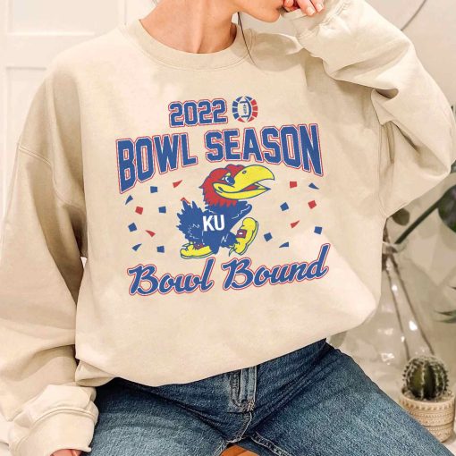 T Sweatshirt Women 1 DSBS19 Kansas Jayhawks College Football 2022 Bowl Season T Shirt