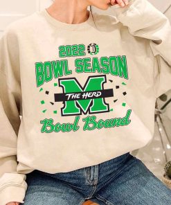 T Sweatshirt Women 1 DSBS21 Marshall Thundering Herd College Football 2022 Bowl Season T Shirt