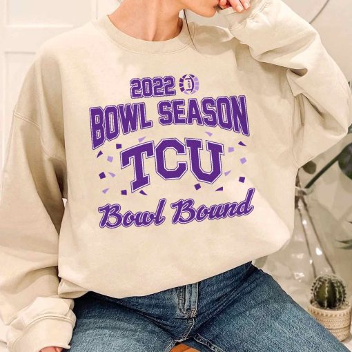 T Sweatshirt Women 1 DSBS29 TCU Horned Frogs College Football 2022 Bowl Season T Shirt