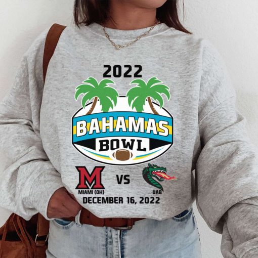T Sweatshirt Women 1 Miami OH vs UAB Blazers Bowl Bound 2022 December 16th Bahamas T Shirt