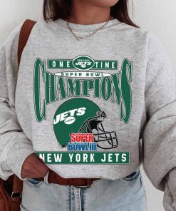 T Sweatshirt Women 1 TSBN161 One Time Super Bowl Champions New York Jets T Shirt