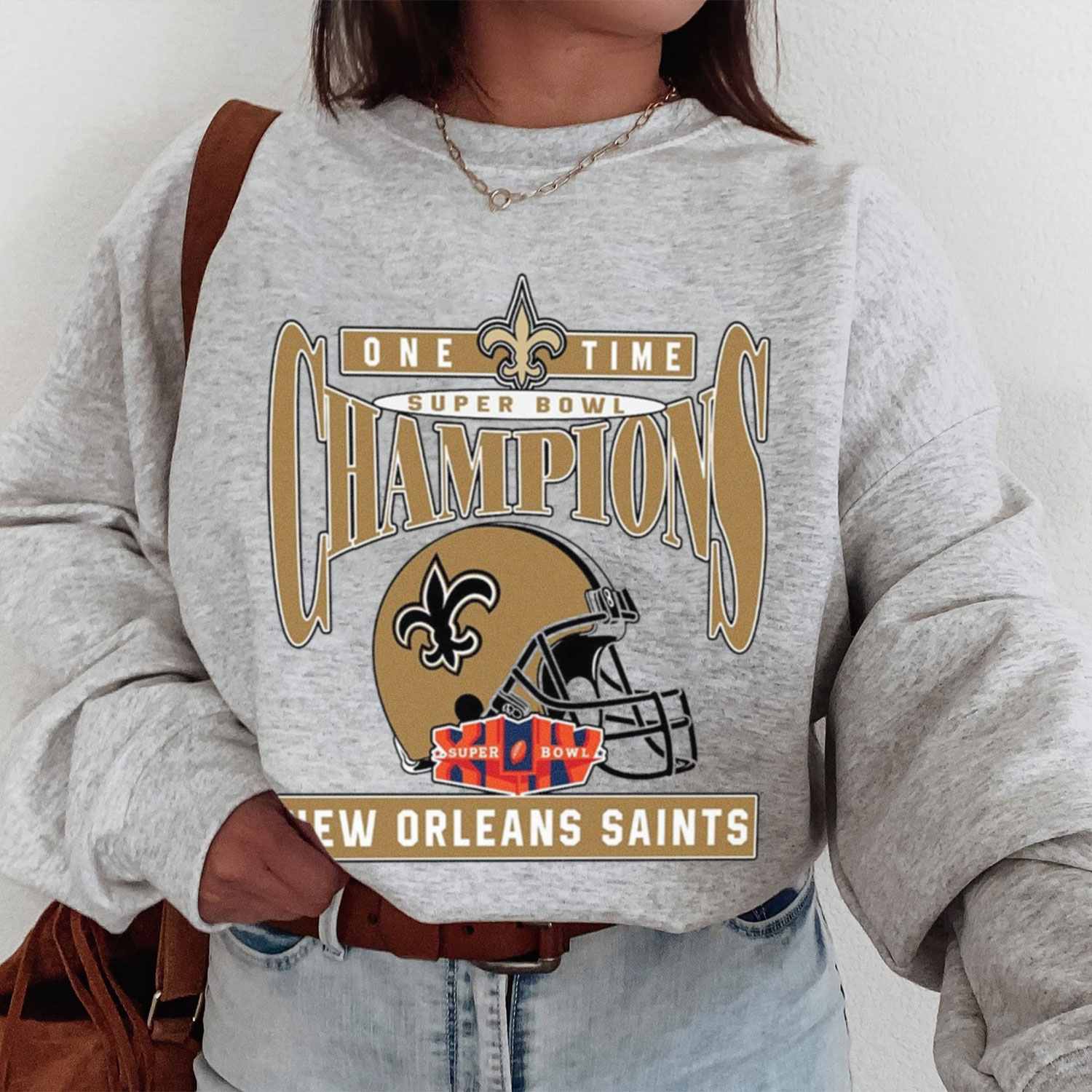 One Time Super Bowl Champions New Orleans Saints T-Shirt