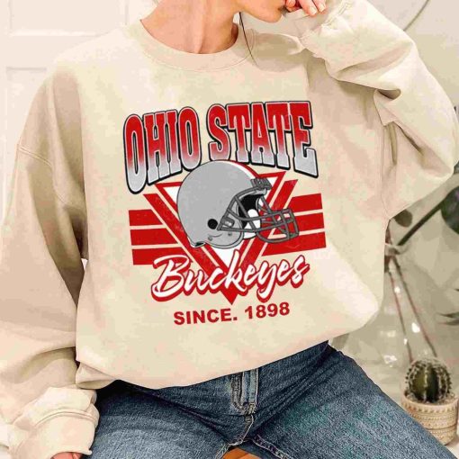 T Sweatshirt Women 1 TSNCAA03 Ohio State Buckeyes Vintage Team University College NCAA Football T Shirt