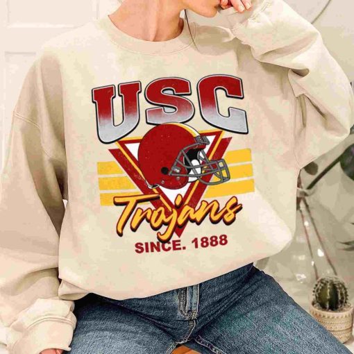T Sweatshirt Women 1 TSNCAA07 Usc Trojans Vintage Team University College NCAA Football T Shirt