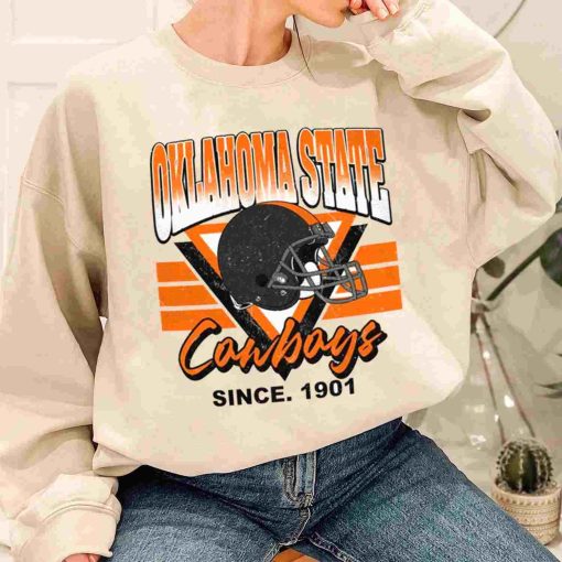 T Sweatshirt Women 1 TSNCAA24 Oklahoma State Cowboys Vintage Team University College NCAA Football T Shirt