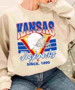 T Sweatshirt Women 1 TSNCAA26 KANSAS Jayhawks Vintage Team University College NCAA Football T Shirt