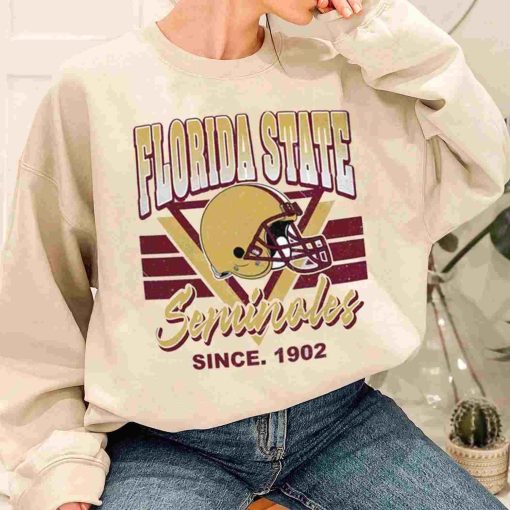 T Sweatshirt Women 1 TSNCAA29 Florida State Seminoles Vintage Team University College NCAA Football T Shirt