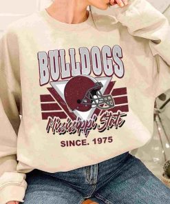 T Sweatshirt Women 1 TSNCAA32 Bulldog Mississippi State Vintage Team University College NCAA Football T Shirt