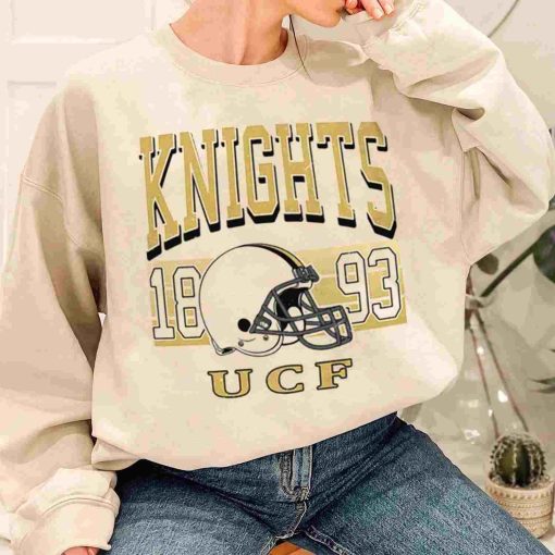 T Sweatshirt Women 1 TSNCAA41 Ucf Knights Retro Helmet University College NCAA Football T Shirt