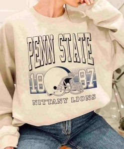 T Sweatshirt Women 1 TSNCAA50 Penn State Nittany Lions Retro Helmet University College NCAA Football T Shirt