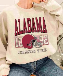 T Sweatshirt Women 1 TSNCAA55 Alabama Crimson Tide Retro Helmet University College NCAA Football T Shirt