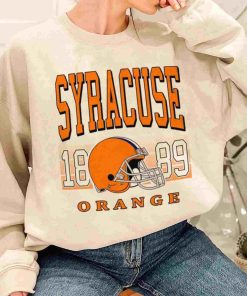 T Sweatshirt Women 1 TSNCAA64 Syracuse Orange Retro Helmet University College NCAA Football T Shirt