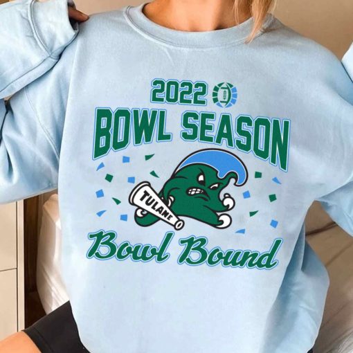 T Sweatshirt Women 2 DSBS32 Tulane Green Wave College Football 2022 Bowl Season T Shirt