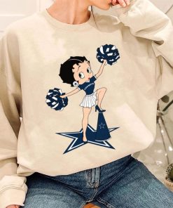 T Sweatshirt Women 3 DSBN142 Betty Boop Halftime Dance Dallas Cowboys T Shirt