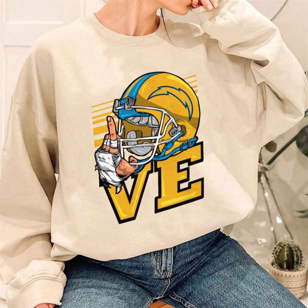 Love Sign Los Angeles Chargers T-Shirt