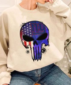 T Sweatshirt Women 3 DSBN374 Punisher Skull New York Giants T Shirt