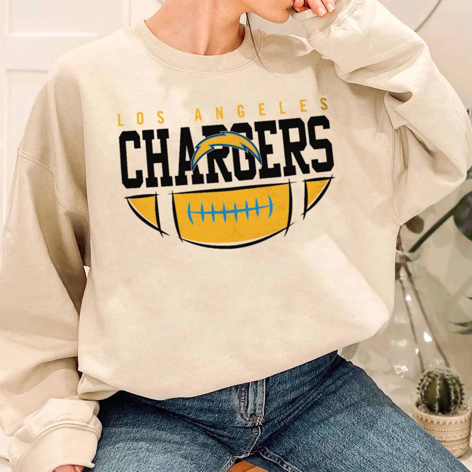 Sketch The Duke Draw Los Angeles Chargers T-Shirt - Cruel Ball