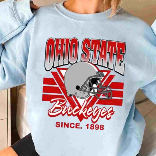 T Sweatshirt Women 3 TSNCAA03 Ohio State Buckeyes Vintage Team University College NCAA Football T Shirt