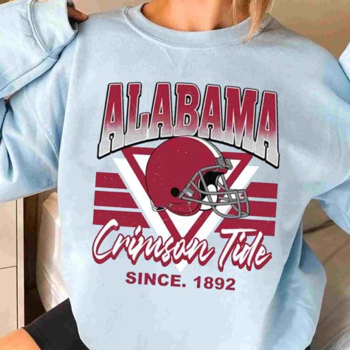 T Sweatshirt Women 3 TSNCAA05 Alabama Crimson Tide Vintage Team University College NCAA Football T Shirt