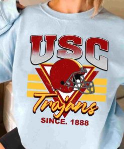 T Sweatshirt Women 3 TSNCAA07 Usc Trojans Vintage Team University College NCAA Football T Shirt