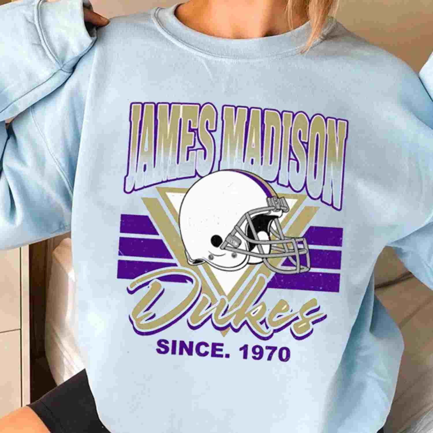 James Madison Dukes Vintage Team University College NCAA Football T-Shirt