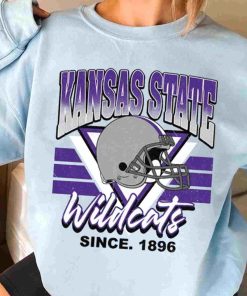 T Sweatshirt Women 3 TSNCAA18 Kansas State Wildcats Vintage Team University College NCAA Football T Shirt