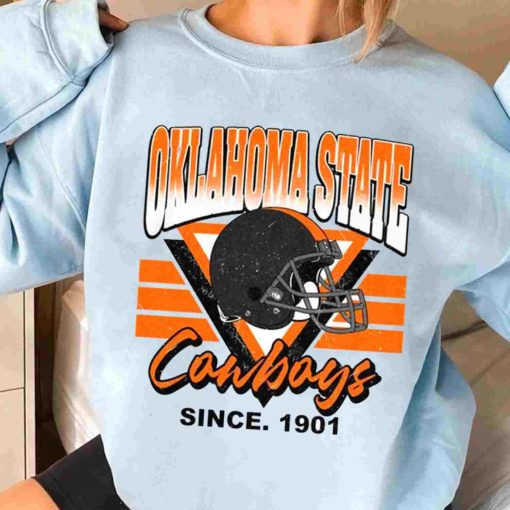 T Sweatshirt Women 3 TSNCAA24 Oklahoma State Cowboys Vintage Team University College NCAA Football T Shirt