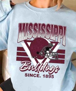 T Sweatshirt Women 3 TSNCAA28 Mississippi Bulldogs Vintage Team University College NCAA Football T Shirt
