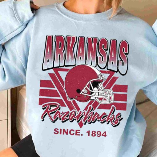 T Sweatshirt Women 3 TSNCAA31 Arkansas Razorbacks Vintage Team University College NCAA Football T Shirt