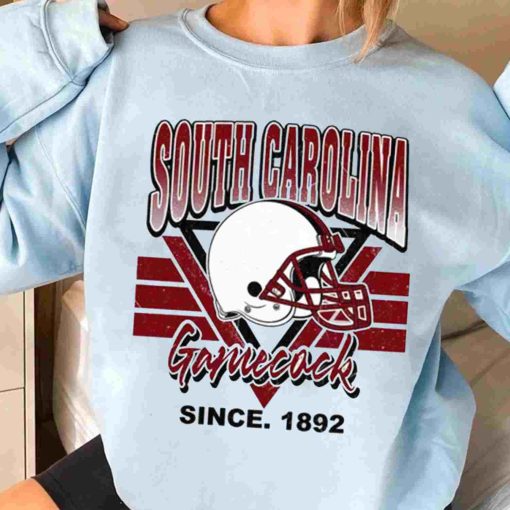 T Sweatshirt Women 3 TSNCAA35 South Carolina Gamecock Vintage Team University College NCAA Football T Shirt