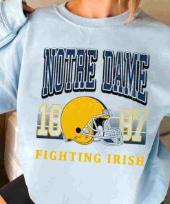 T Sweatshirt Women 3 TSNCAA40 Notre Dame Fighting Irish Retro Helmet University College NCAA Football T Shirt 1