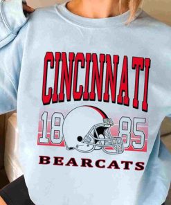 T Sweatshirt Women 3 TSNCAA60 Cincinnati Bearcats Retro Helmet University College NCAA Football T Shirt