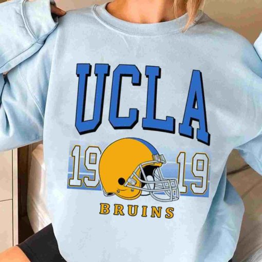 T Sweatshirt Women 3 TSNCAA65 Ucla Bruins Retro Helmet University College NCAA Football T Shirt